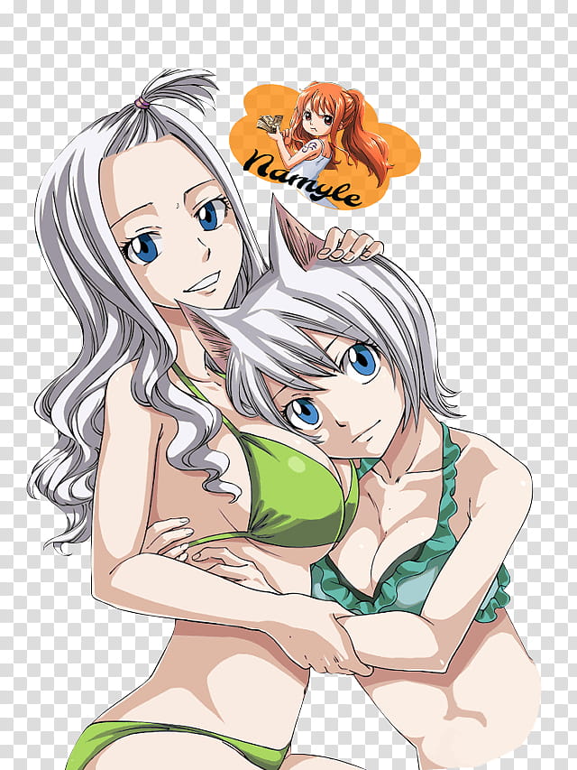 Mirajane and Lisanna Strauss Render, two female characters illustration transparent background PNG clipart