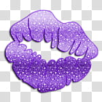 purple lip print transparent background PNG clipart