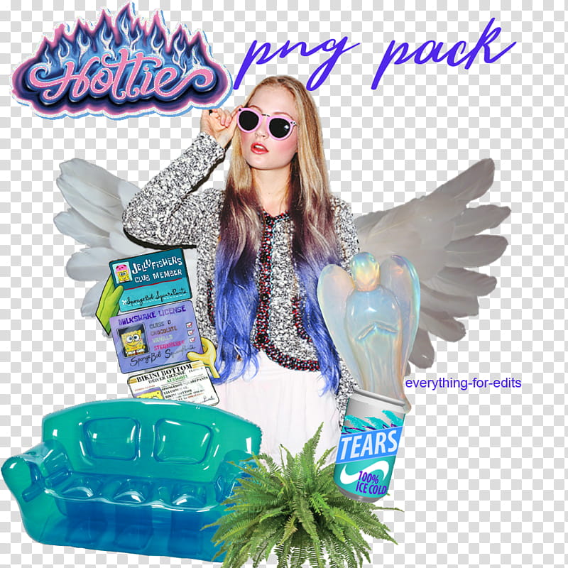 The Super or hottie, woman wearing sunglasses and wings transparent background PNG clipart