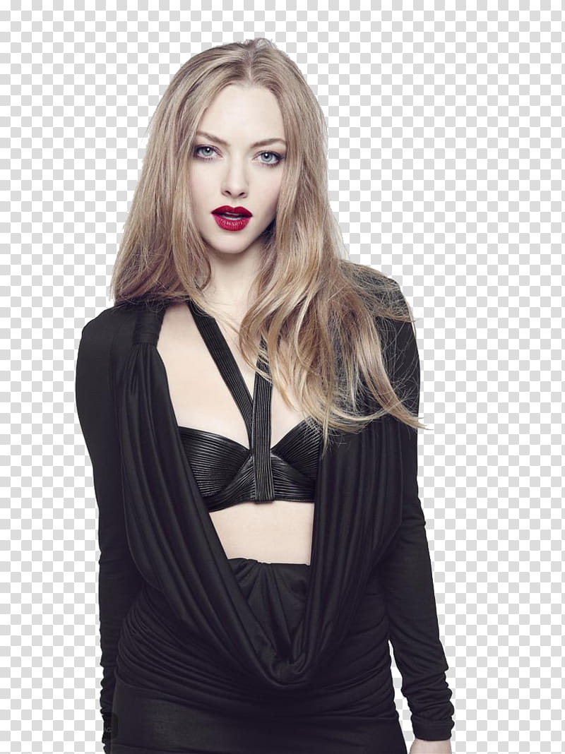 Amanda Seyfried, Amanda Seyfried with red lipstick transparent background PNG clipart