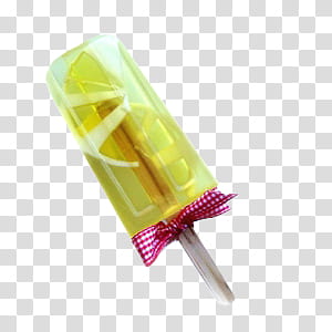 Colours Items, yellow popsicle art transparent background PNG clipart