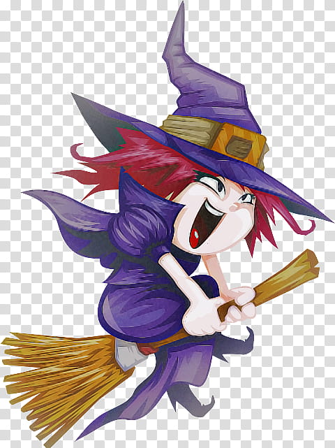 cartoon broom witch hat costume hat costume accessory, Cartoon transparent background PNG clipart