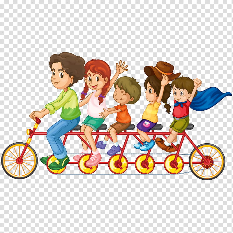 Bicycle, Family, Child, Vehicle, Cartoon, Recreation, Bicycle Wheel, Cycling transparent background PNG clipart