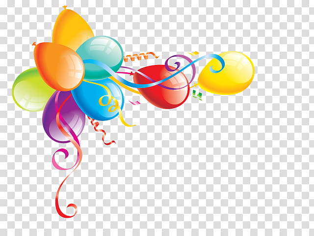 Birth Day Stuff s, party balloon border transparent background PNG clipart