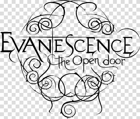 Evanescence TOD Logo , Evanescence The Open Door text overlay transparent background PNG clipart