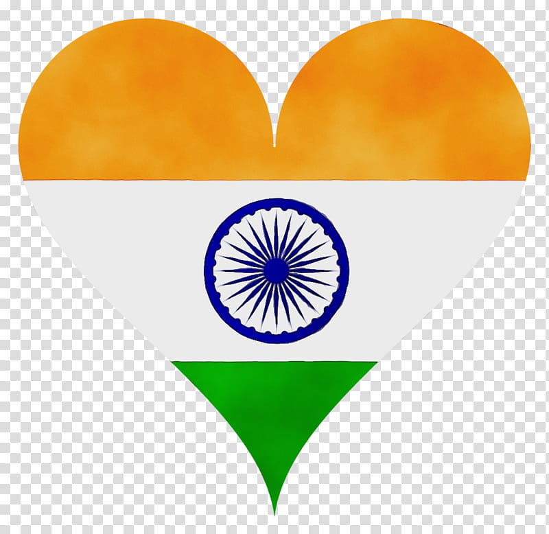 India Independence Day Background Watercolor, Paint, Wet Ink, Flag Of India, National Flag, Ashoka Chakra, Indian Independence Day, Heart transparent background PNG clipart