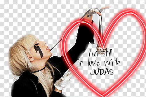 Lady Gaga JUDAS transparent background PNG clipart