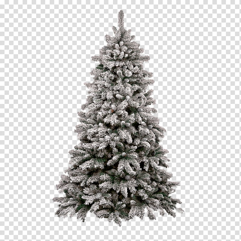 gray pre-lit Christmas tree transparent background PNG clipart