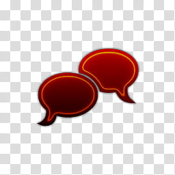 Red Hot ASL PSD Icons, comment-bubbles-webtreatsetc, red callout box icon transparent background PNG clipart