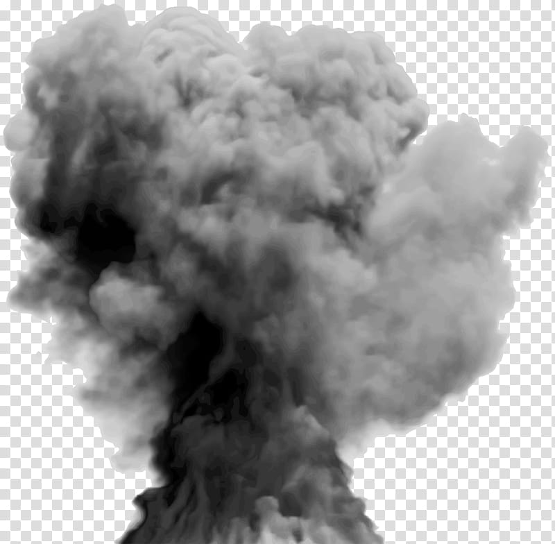 Smoke Explosion, gray cloudy sky transparent background PNG clipart