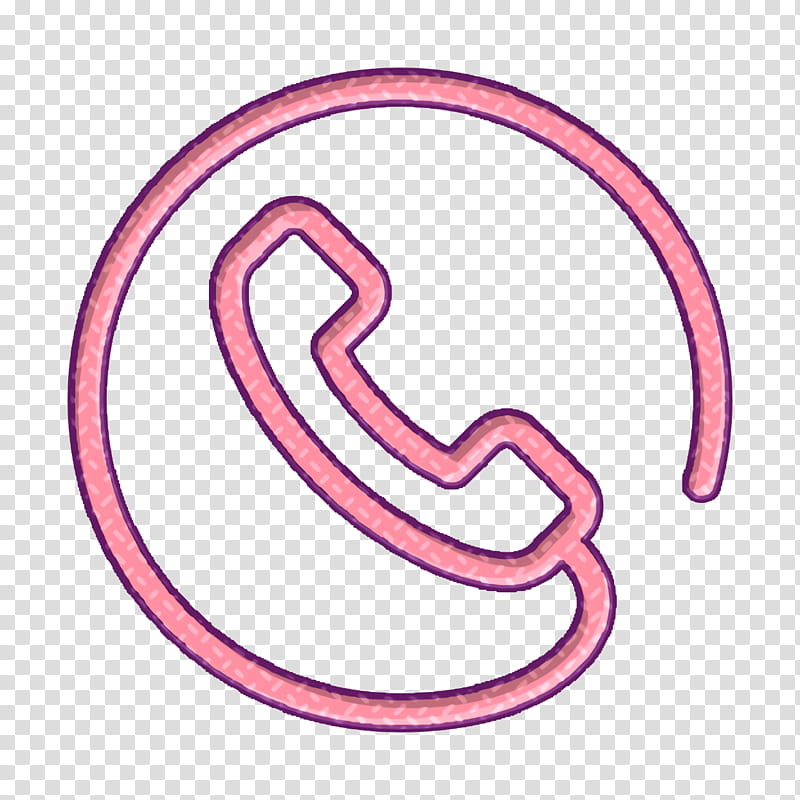 Telephone icon technology icon Phone icon, Ecommerce Set Icon, Pink, Symbol, Line transparent background PNG clipart