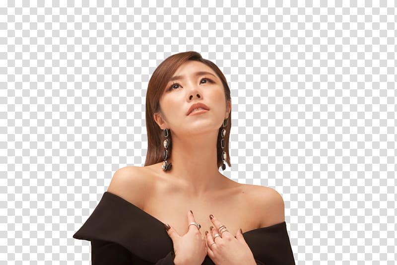 Wheein MAMAMOO PAINT ME, Korean woman posing for transparent background PNG clipart