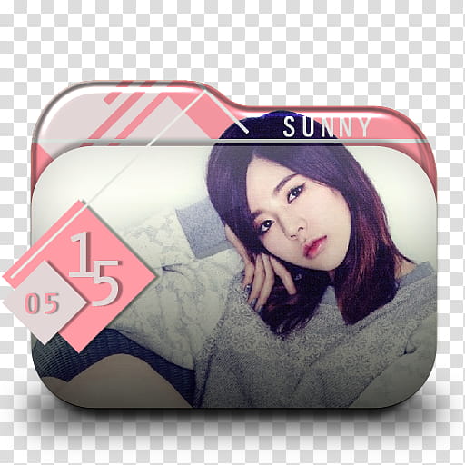 SNSD  Season Greetings Folder Icon , SGSunny_ transparent background PNG clipart