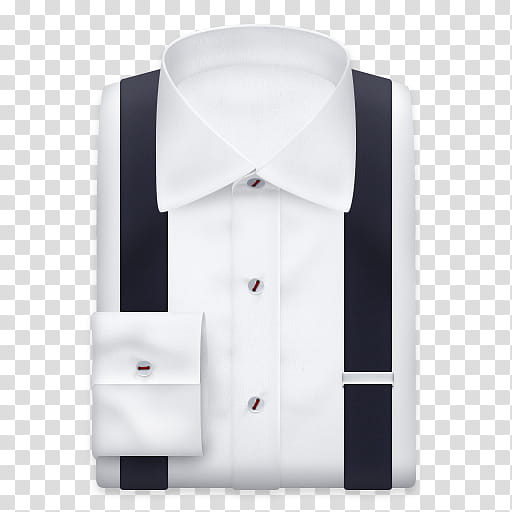 Executive, white collared top with black suspender transparent background PNG clipart