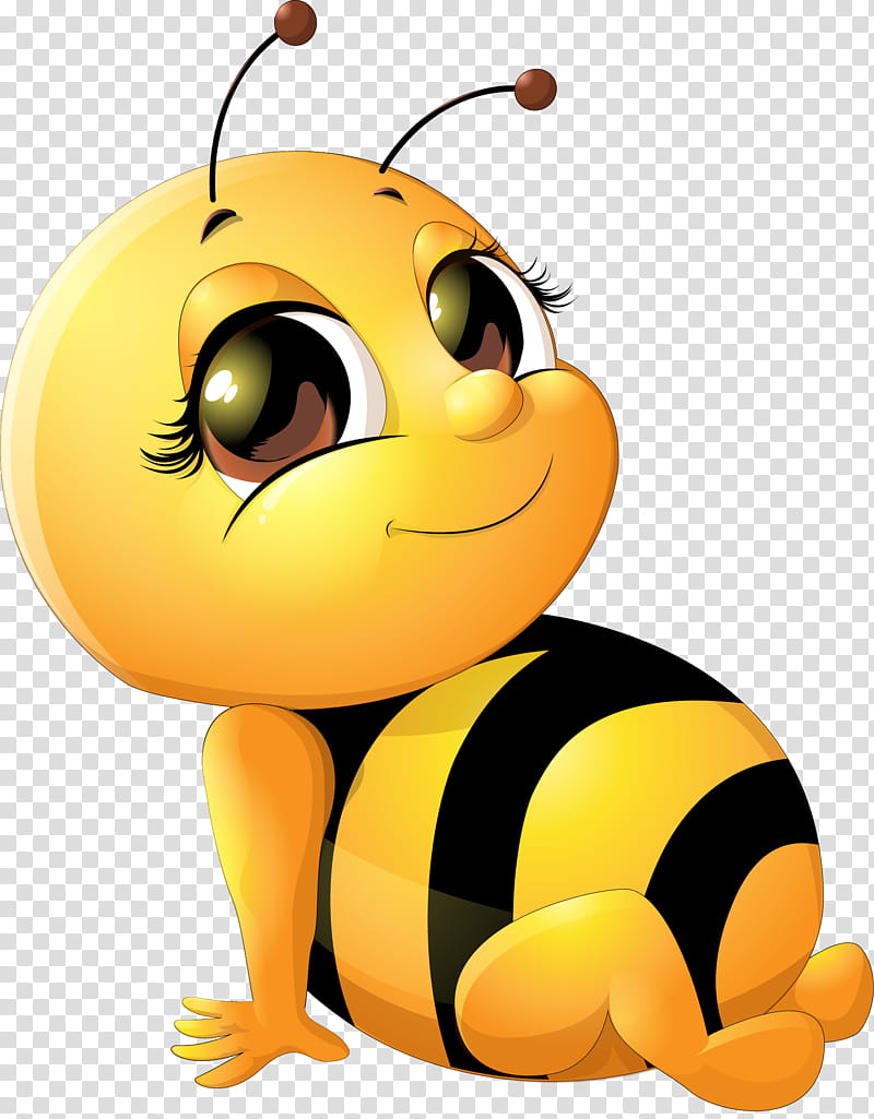 Honey, Bee, Cuteness, Bumblebee, Honey Bee, Honeybee, Cartoon, Yellow transparent background PNG clipart