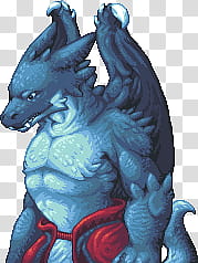 Dragon Portrait, blue dragon character transparent background PNG clipart