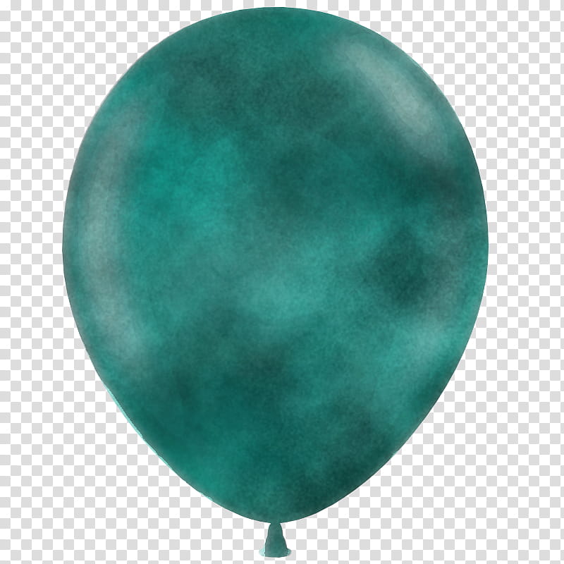 green aqua turquoise teal balloon, Circle, Emerald, Sphere transparent background PNG clipart