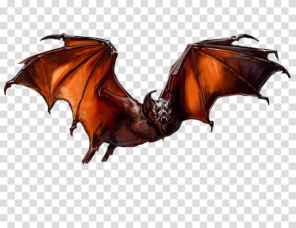 Bat, Dungeons Dragons, Megabat, Dungeon Crawl, Dire Animal, Goblin, Monster, Giant Goldencrowned Flying Fox transparent background PNG clipart