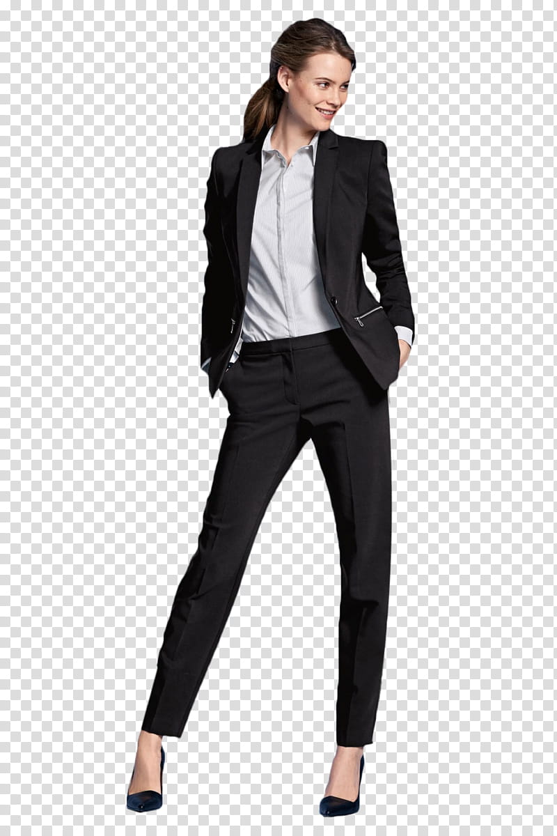 Behati Prinsloo, woman in black suit jacket transparent background PNG clipart