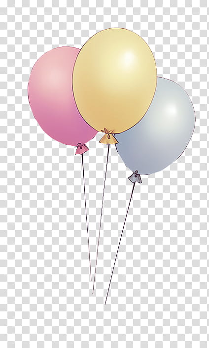 , three balloons transparent background PNG clipart