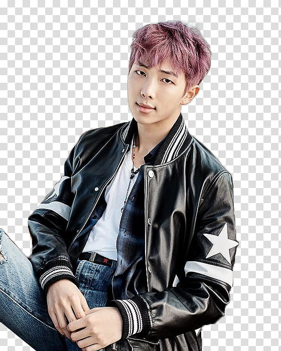 BTS You Never Walk Alone Solo, man in black and white leather button-up letterman jacket transparent background PNG clipart