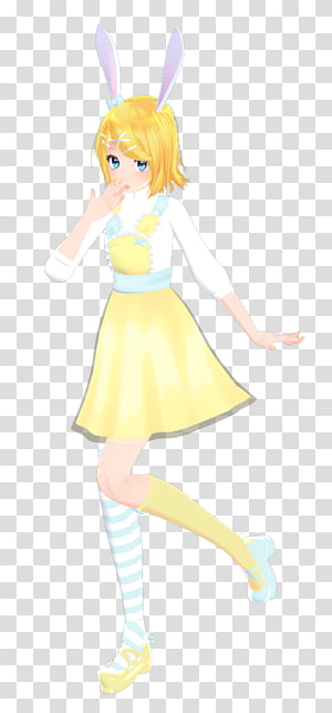 Mmd Bunny Rin Wip Transparent Background Png Clipart Hiclipart