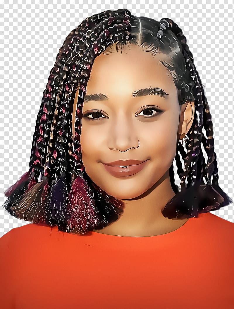 Hair, Amandla Stenberg, Hate U Give, Film, Actor, Premiere, Starr Carter, Red Carpet transparent background PNG clipart