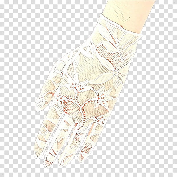 white glove arm formal gloves joint, Cartoon, Lace, Fashion Accessory, Beige, Hand, Elbow transparent background PNG clipart