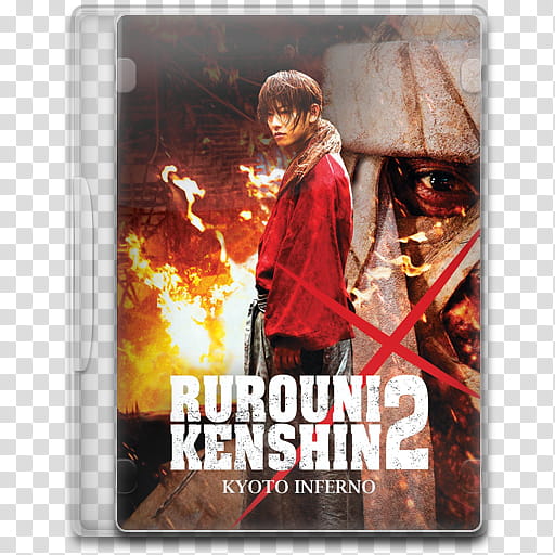 Movie Icon , Rurouni Kenshin, Kyoto Inferno transparent background PNG clipart