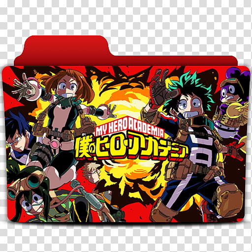 Boku no Hero Academia Folder Icons, Boku no Hero Academia  transparent background PNG clipart