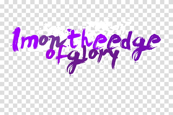 Watchers, I'm on the edge of glory text art transparent background PNG clipart