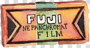 black fuji text on orange background transparent background PNG clipart thumbnail