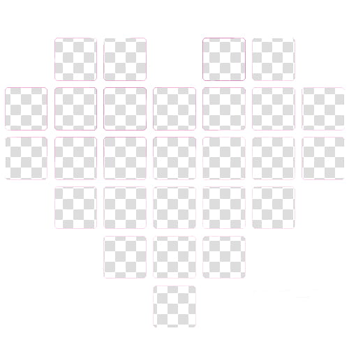 Corazon pixelado sin fondo transparent background PNG clipart