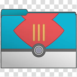 Pokeball Set  of  Computer Folder Icons, Lureball, red and blue envelop transparent background PNG clipart