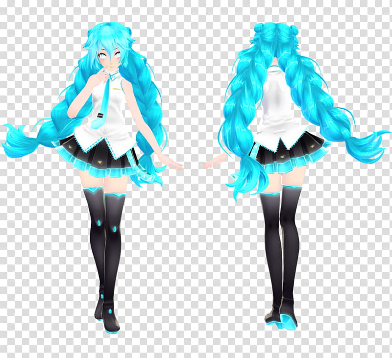 Hatsune Miku Project Mirai Dx Costume, Model, Vocaloid, Drawing, Artist, Costume Accessory, Turquoise transparent background PNG clipart
