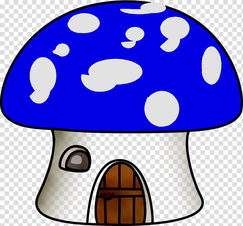 Mushroom, Hat, Cobalt Blue, Design M Group transparent background PNG clipart