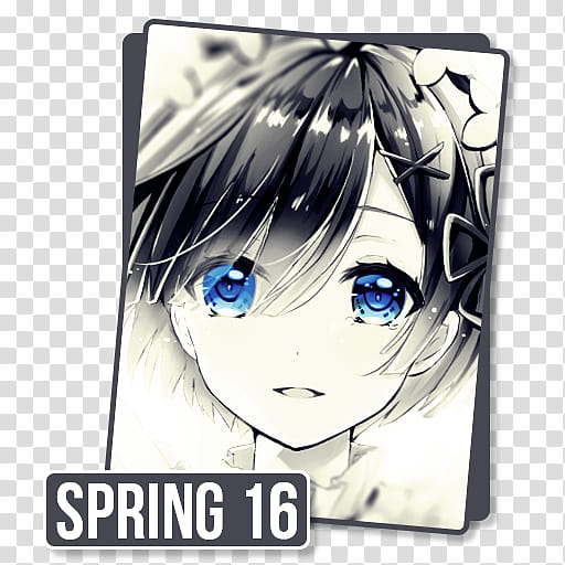 Anime Icon , Spring  F v, Spring  text overlay transparent background PNG clipart