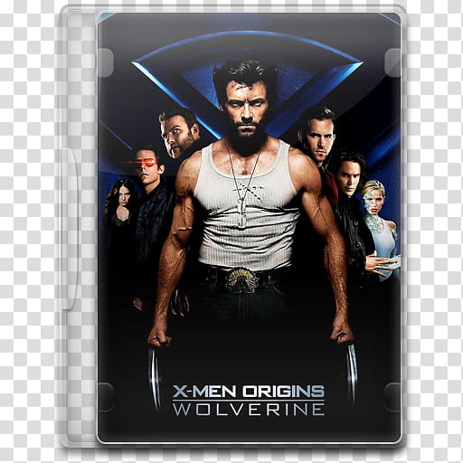 Movie Icon , X-Men Origins, Wolverine, X-Men Origins Wolverine DVD case transparent background PNG clipart