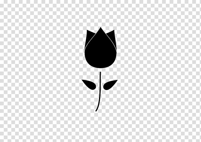 Tulip Flower, Logo, Leaf, Computer, Tree, Black M, Blackandwhite, Line transparent background PNG clipart