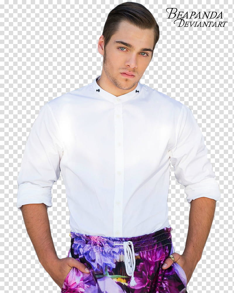 Dylan Sprayberry, men's white dress shirt transparent background PNG clipart