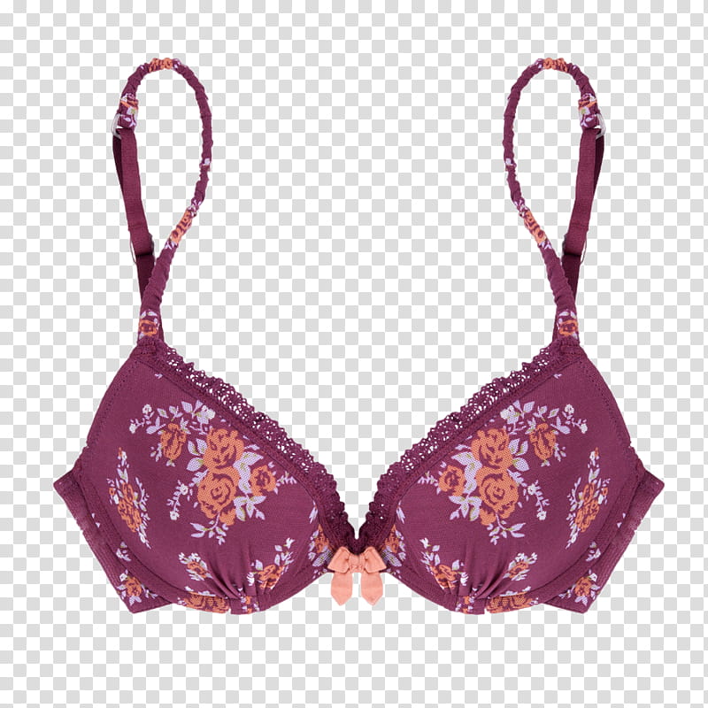 maroon and yellow floral underwire brassiere transparent background PNG clipart