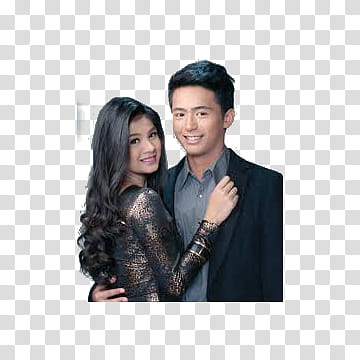 Kim Rodriguez with Enzo Pineda transparent background PNG clipart