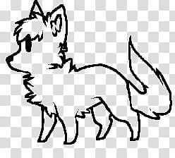 free canine line art transparent background PNG clipart