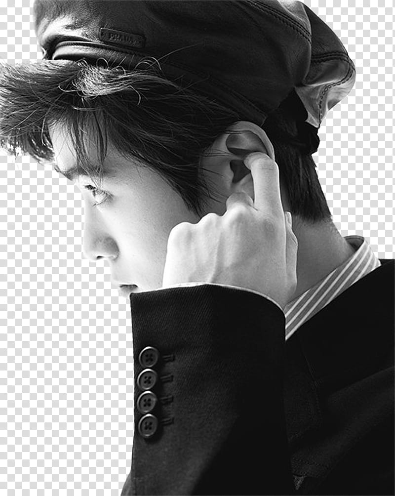 JAEHYUN NCT VOGUE Korea December , man holding his left ear transparent background PNG clipart