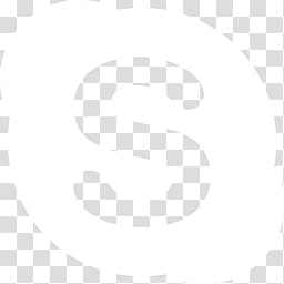 White Flat Taskbar Icons, Skype, Skype logo transparent background PNG clipart