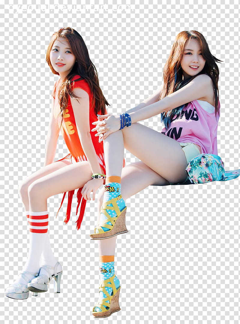 Yura and Minah transparent background PNG clipart