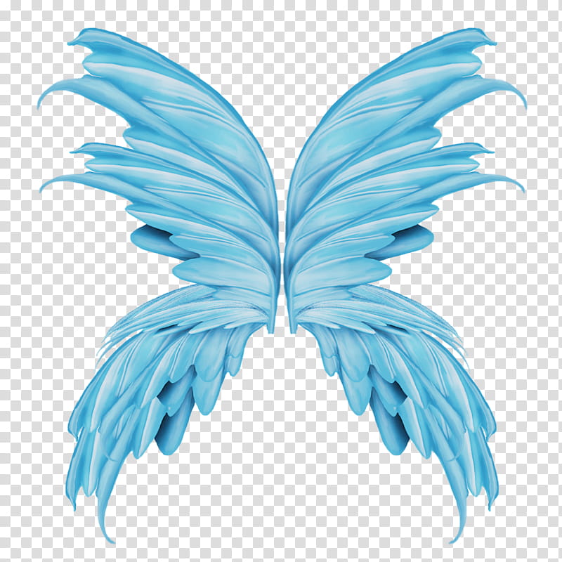 Wings, blue fairy wings art transparent background PNG clipart