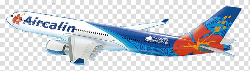 Cartoon Airplane, Aircalin, Airline, Flight, New Caledonia, Aviation, Boeing 767, Air New Zealand transparent background PNG clipart