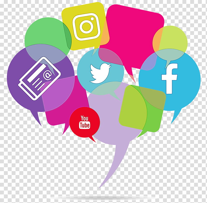 Social Media Logo, Digital Marketing, Social Media Marketing, Communication, Management, Business, Advertising, Marketing Communications transparent background PNG clipart