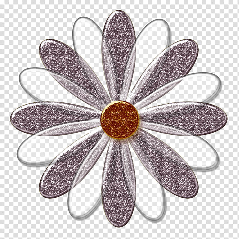 Decorative flowerses in, gray and clear daisy flower art transparent background PNG clipart